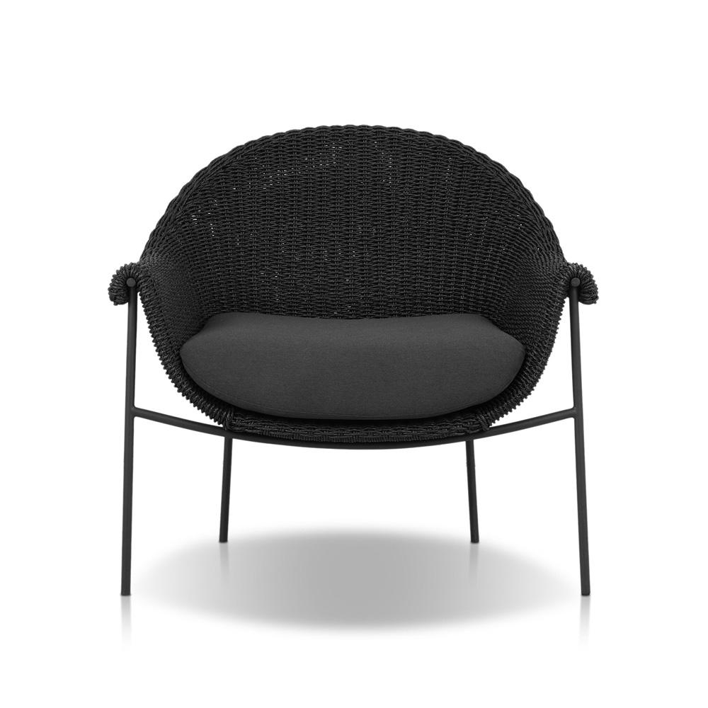 Four Hands - Grass Roots - Suerte Outdoor Chair - Arashi Ink - 239126-005 veiw 2