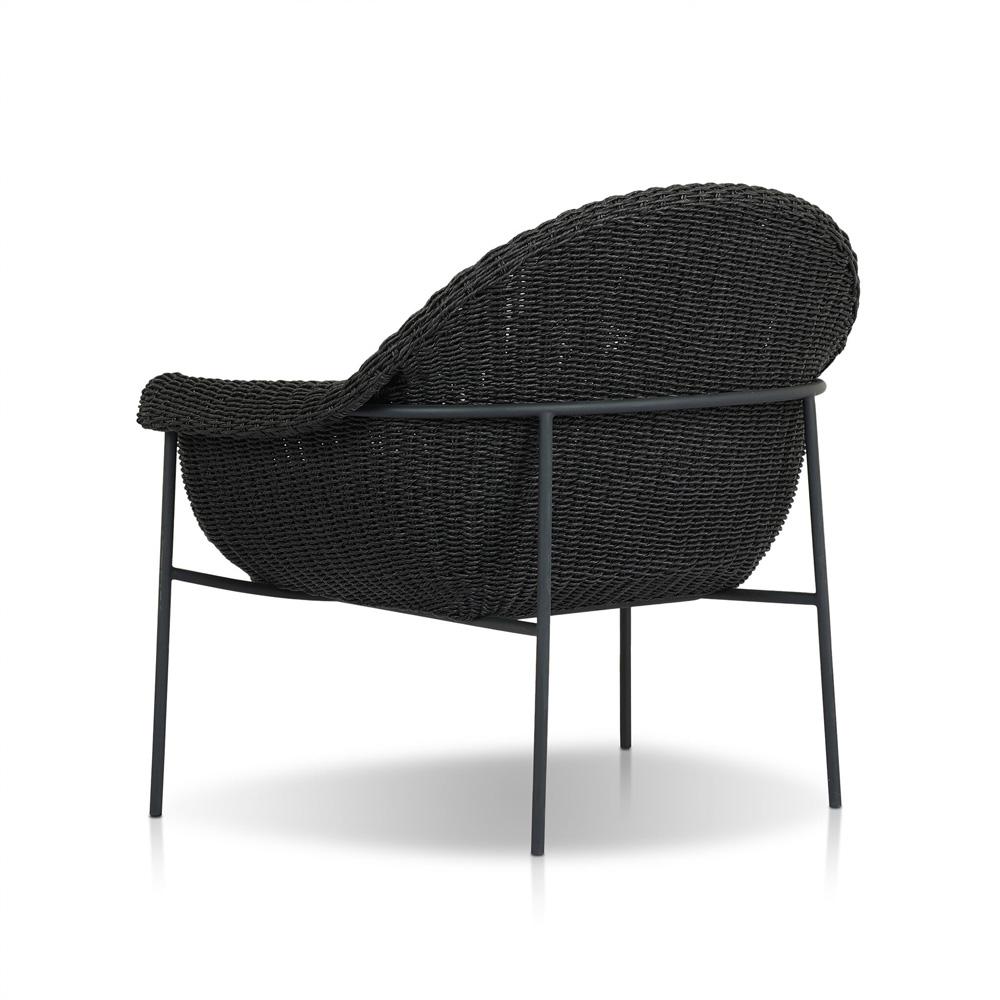 Four Hands - Grass Roots - Suerte Outdoor Chair - Arashi Ink - 239126-005 veiw 4