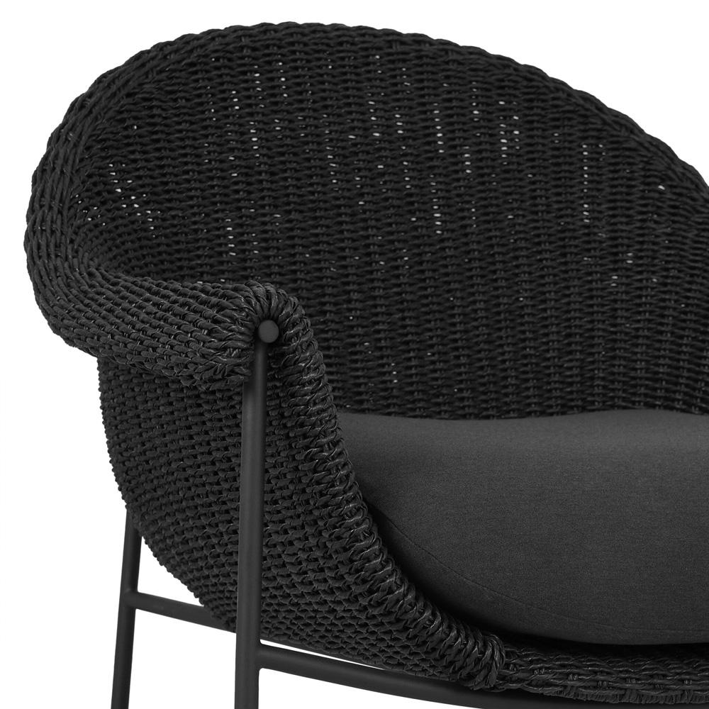 Four Hands - Grass Roots - Suerte Outdoor Chair - Arashi Ink - 239126-005 veiw 8