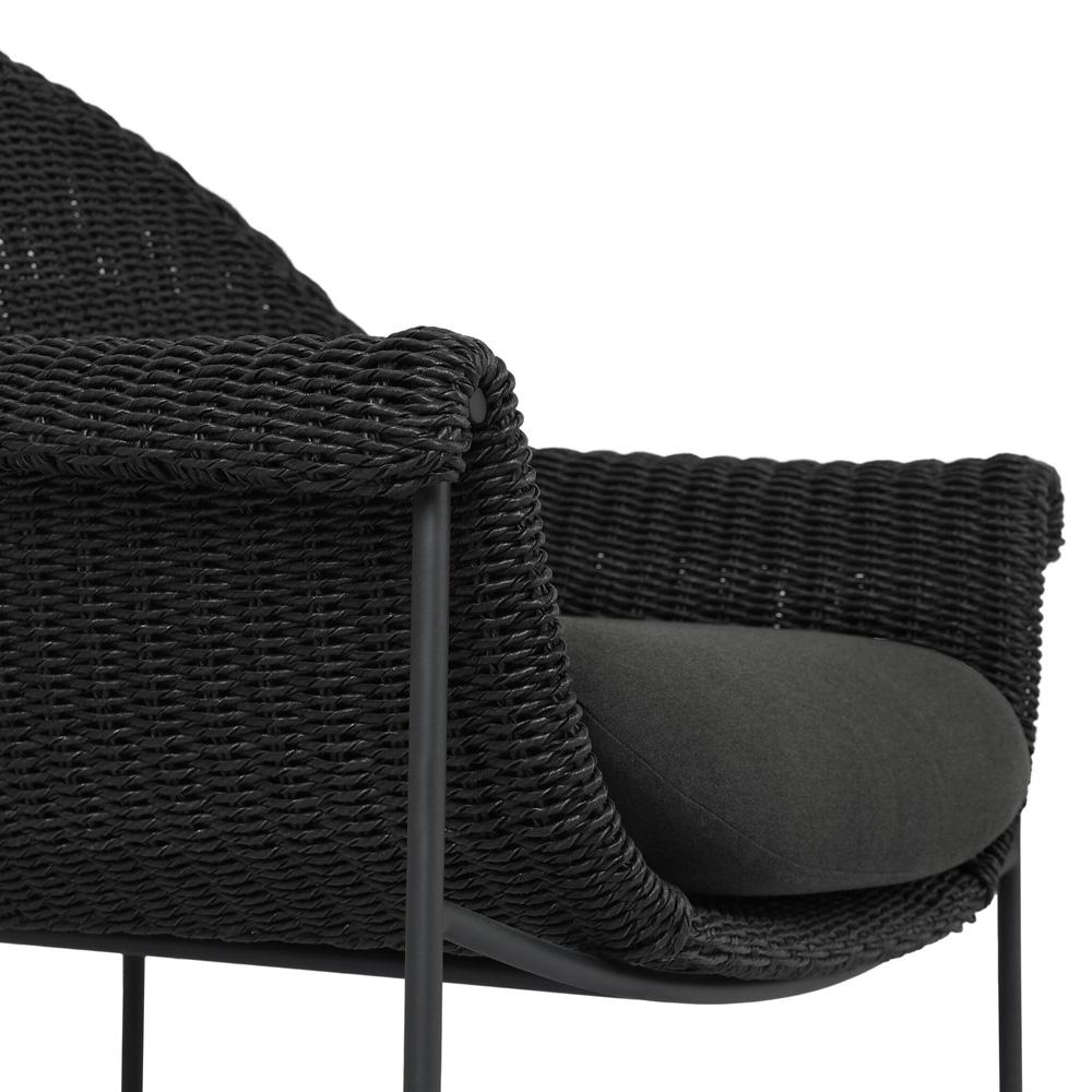 Four Hands - Grass Roots - Suerte Outdoor Chair - Arashi Ink - 239126-005 veiw 9