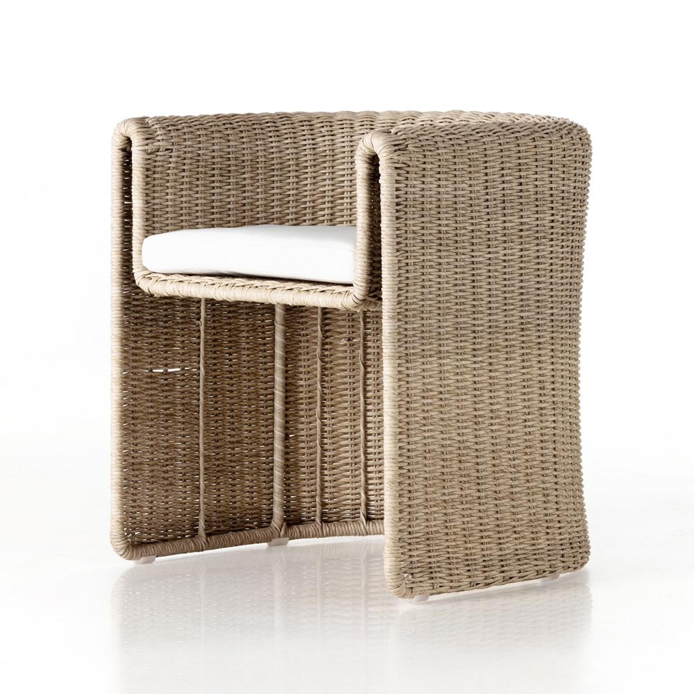 Four Hands - Grass Roots - Tucson Outdoor Dining Chair - Stinson White - 226689-003 veiw 1