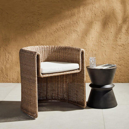 Four Hands - Grass Roots - Tucson Woven Outdoor Chair - Stinson White - 224749-003 veiw 3