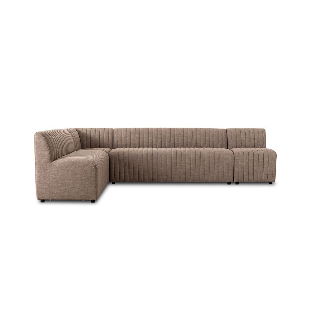 Four Hands - Grayson - Augustine Dining Banquette, L-Shape - Crypton Nomad Taupe - 231706-004_CLOSEOUT view 2