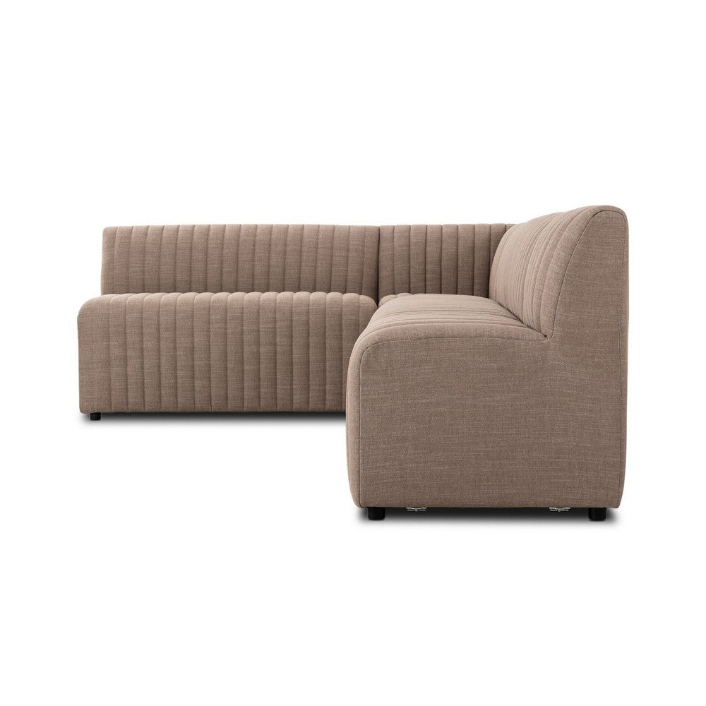 Four Hands - Grayson - Augustine Dining Banquette, L-Shape - Crypton Nomad Taupe - 231706-004_CLOSEOUT view 3