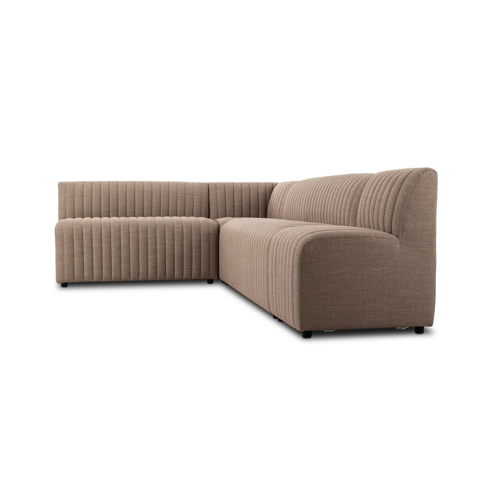 Four Hands - Grayson - Augustine Dining Banquette, L-Shape - Crypton Nomad Taupe - 231706-004_CLOSEOUT view 4