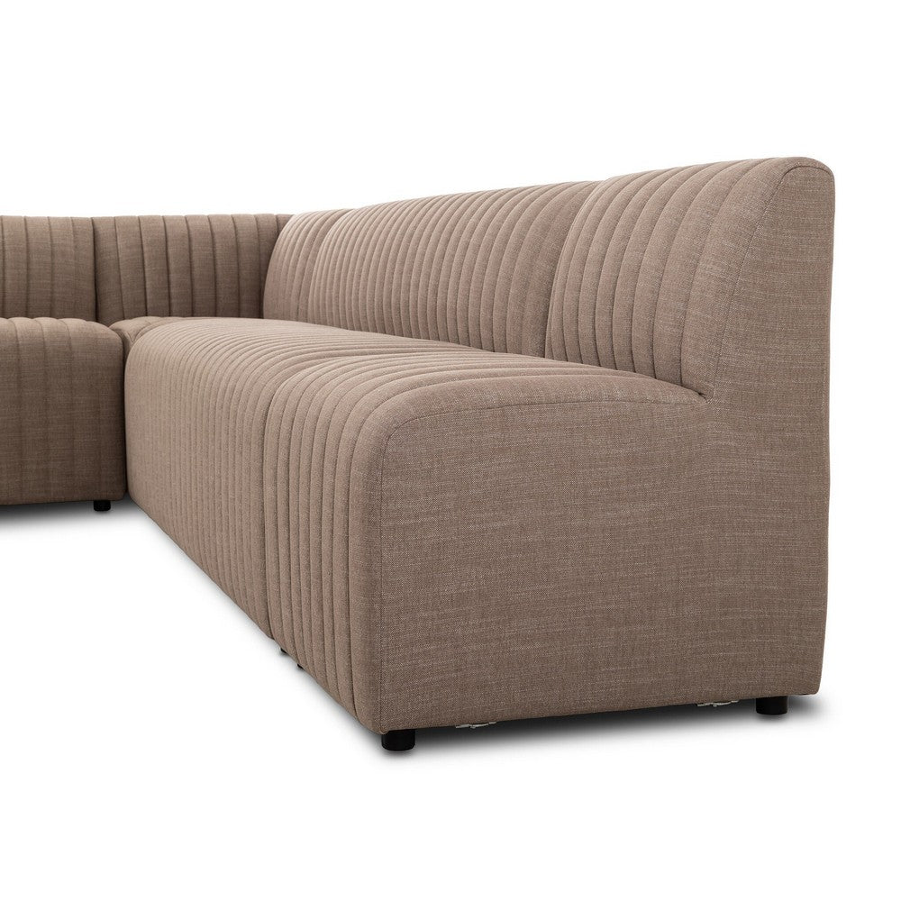 Four Hands - Grayson - Augustine Dining Banquette, L-Shape - Crypton Nomad Taupe - 231706-004_CLOSEOUT view 6