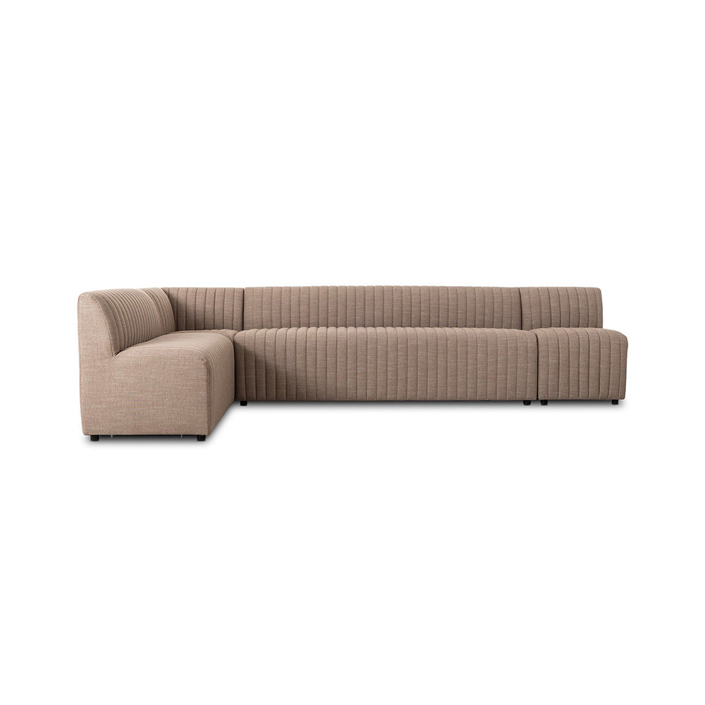 Four Hands - Grayson - Augustine Dining Banquette, L-Shape - Crypton Nomad Taupe - 231708-004_CLOSEOUT view 2