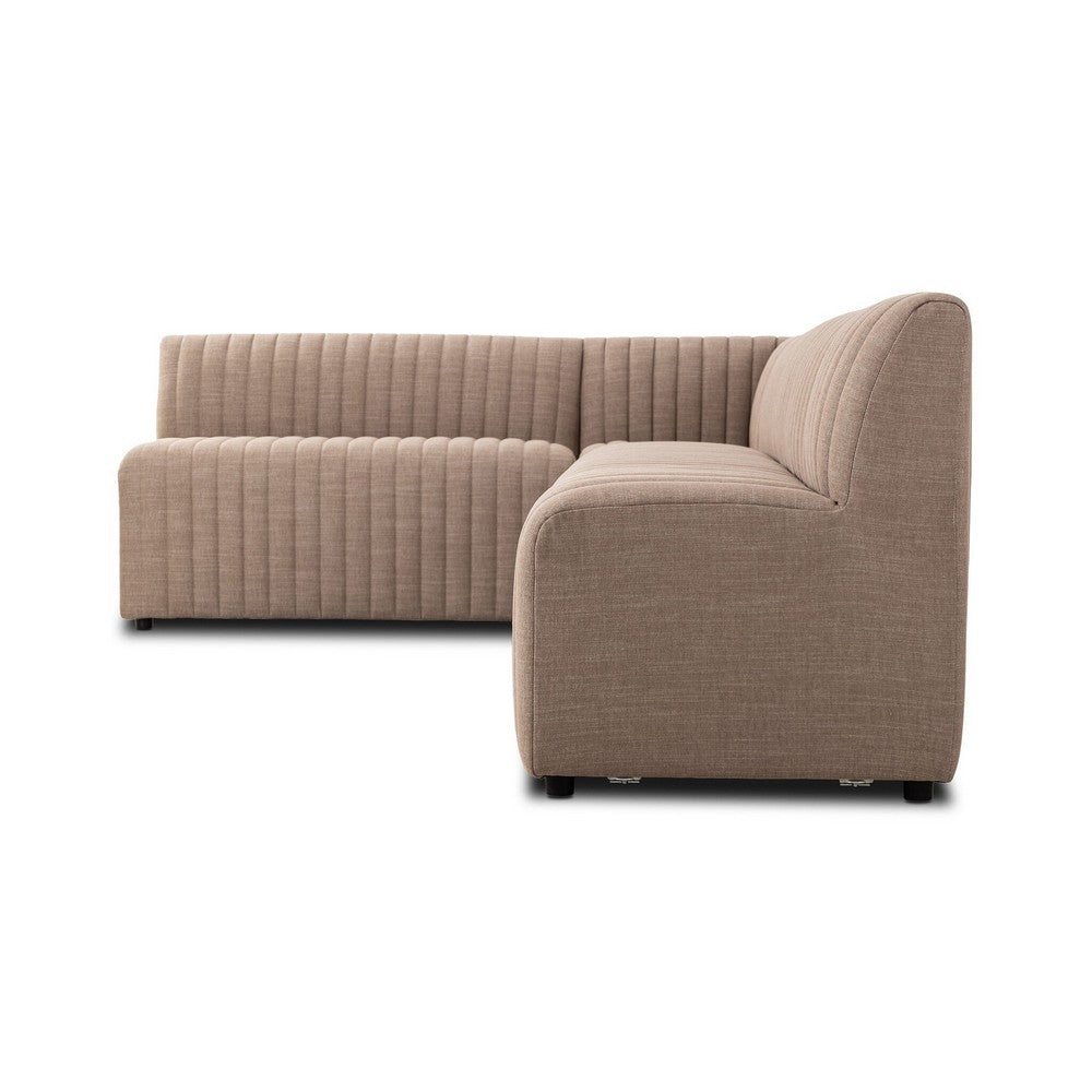 Four Hands - Grayson - Augustine Dining Banquette, L-Shape - Crypton Nomad Taupe - 231708-004_CLOSEOUT view 3