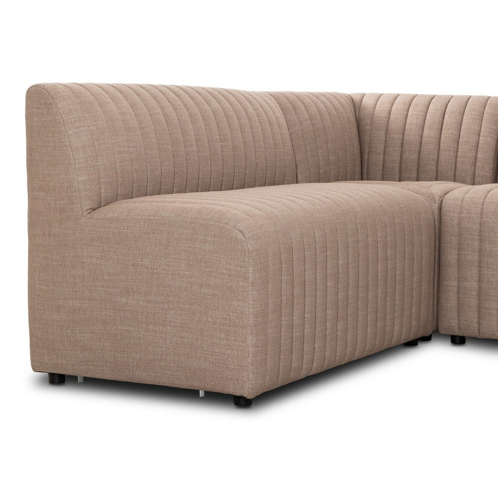 Four Hands - Grayson - Augustine Dining Banquette, L-Shape - Crypton Nomad Taupe - 231708-004_CLOSEOUT view 6