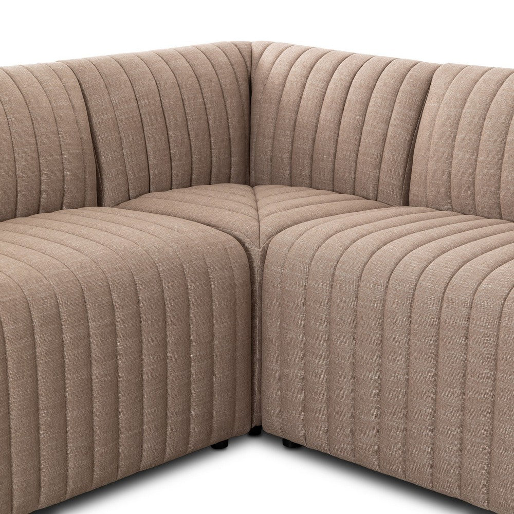 Four Hands - Grayson - Augustine Dining Banquette, L-Shape - Crypton Nomad Taupe - 231708-004_CLOSEOUT view 7