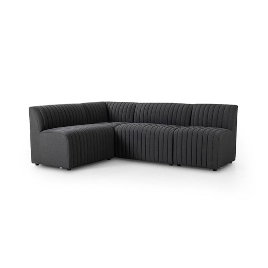 Four Hands - Grayson - Augustine Dining Banquette, L-Shape - FIQA Boucle Charcoal - 231700-003 veiw 1