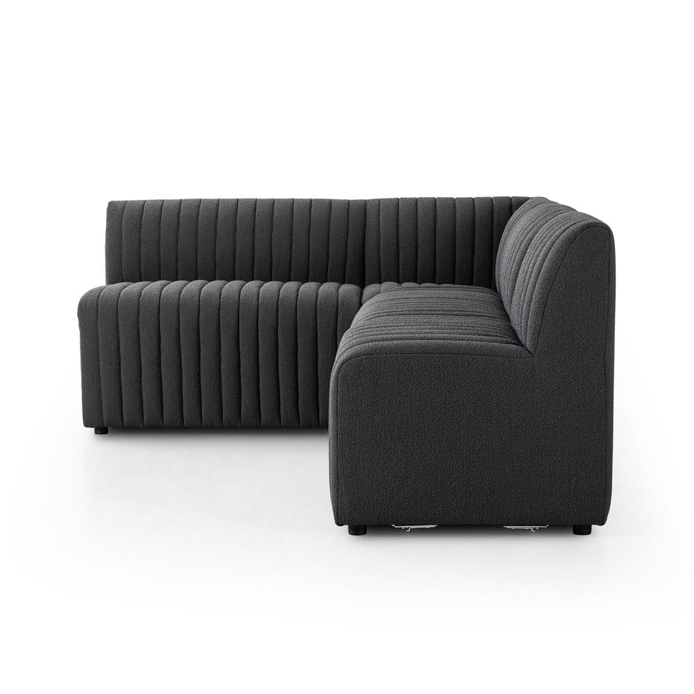 Four Hands - Grayson - Augustine Dining Banquette, L-Shape - FIQA Boucle Charcoal - 231700-003 veiw 3