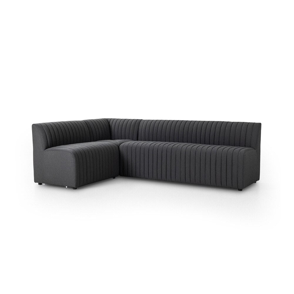 Four Hands - Grayson - Augustine Dining Banquette, L-Shape - FIQA Boucle Charcoal - 231702-003 veiw 1