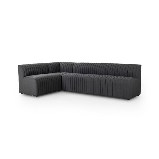 Four Hands - Grayson - Augustine Dining Banquette, L-Shape - FIQA Boucle Charcoal - 231704-003 veiw 1