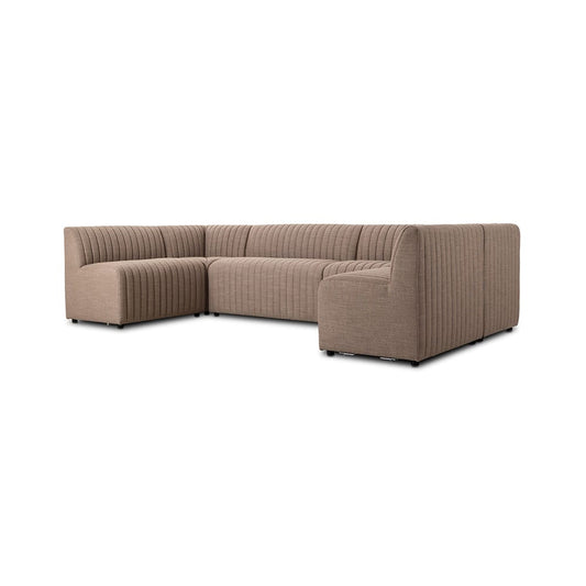 Four Hands - Grayson - Augustine Dining Banquette, U Shape - Crypton Nomad Taupe - 231705-004_CLOSEOUT view 1
