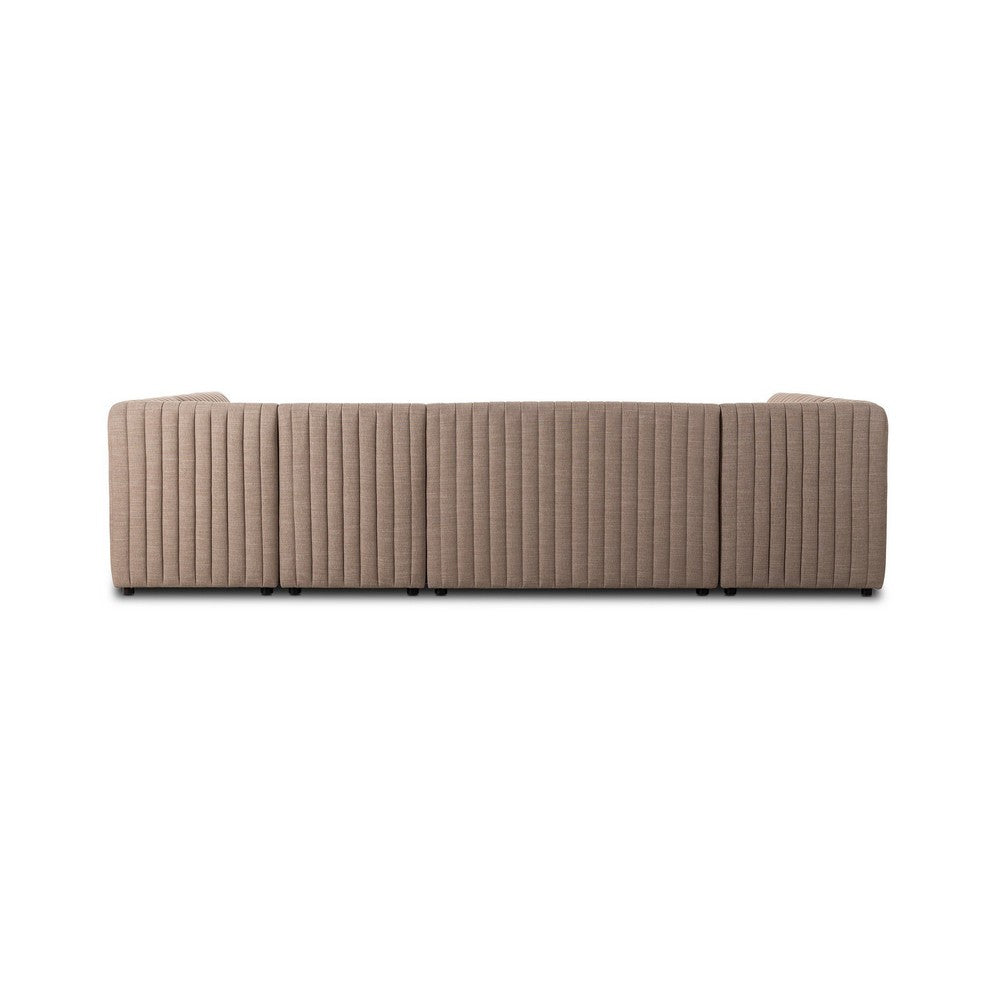 Four Hands - Grayson - Augustine Dining Banquette, U Shape - Crypton Nomad Taupe - 231705-004_CLOSEOUT view 5