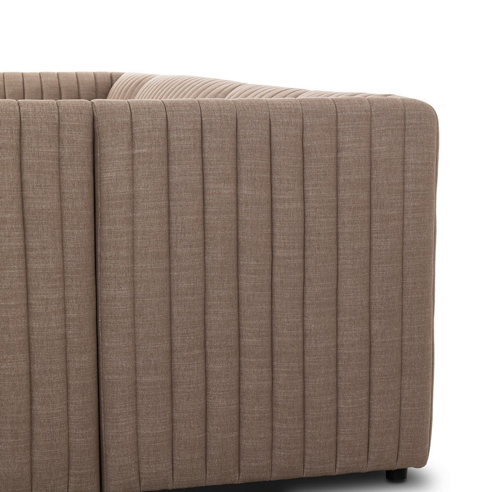 Four Hands - Grayson - Augustine Dining Banquette, U Shape - Crypton Nomad Taupe - 231705-004_CLOSEOUT view 6