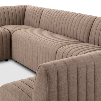 Four Hands - Grayson - Augustine Dining Banquette, U Shape - Crypton Nomad Taupe - 231705-004_CLOSEOUT view 8