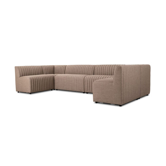 Four Hands - Grayson - Augustine Dining Banquette, U Shape - Crypton Nomad Taupe - 231707-004_CLOSEOUT view 1