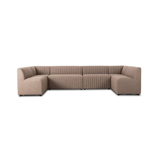 Four Hands - Grayson - Augustine Dining Banquette, U Shape - Crypton Nomad Taupe - 231707-004_CLOSEOUT view 2