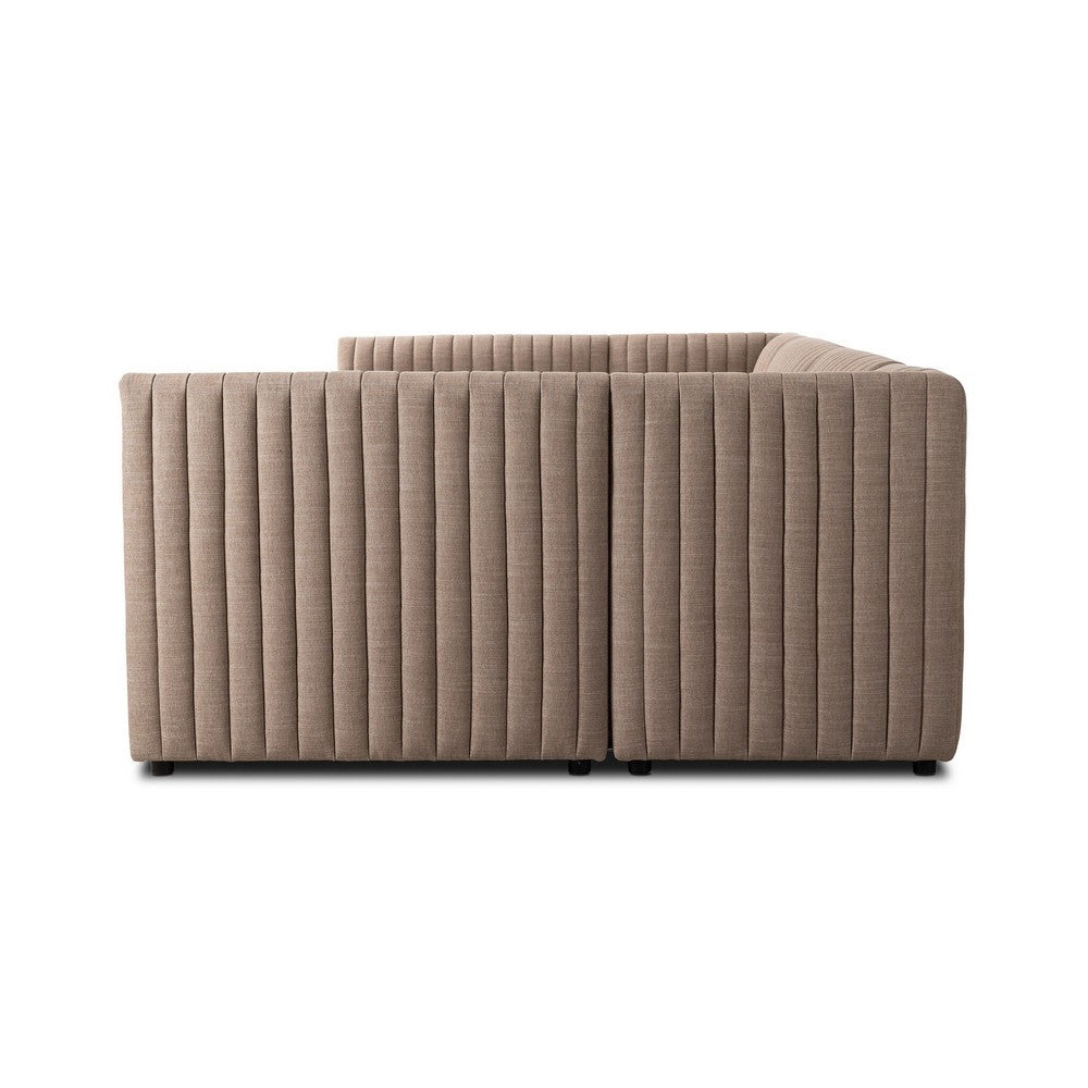 Four Hands - Grayson - Augustine Dining Banquette, U Shape - Crypton Nomad Taupe - 231707-004_CLOSEOUT view 3