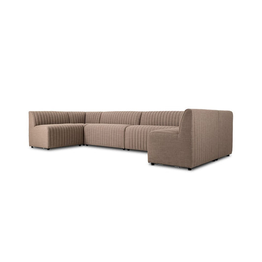 Four Hands - Grayson - Augustine Dining Banquette, U Shape - Crypton Nomad Taupe - 231709-004_CLOSEOUT view 1