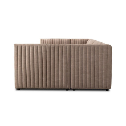 Four Hands - Grayson - Augustine Dining Banquette, U Shape - Crypton Nomad Taupe - 231709-004_CLOSEOUT view 3