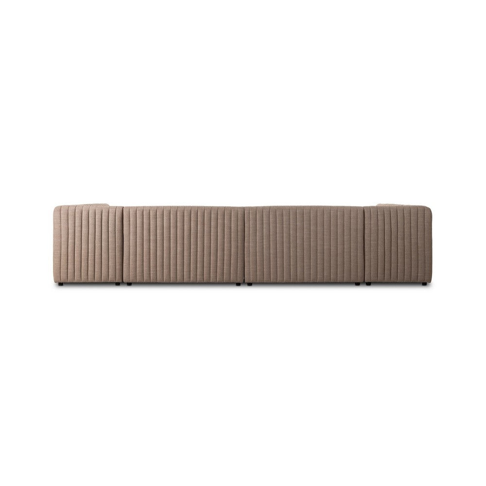Four Hands - Grayson - Augustine Dining Banquette, U Shape - Crypton Nomad Taupe - 231709-004_CLOSEOUT view 5