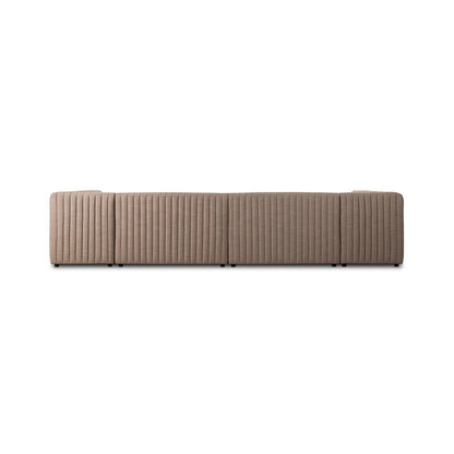 Four Hands - Grayson - Augustine Dining Banquette, U Shape - Crypton Nomad Taupe - 231709-004_CLOSEOUT view 5