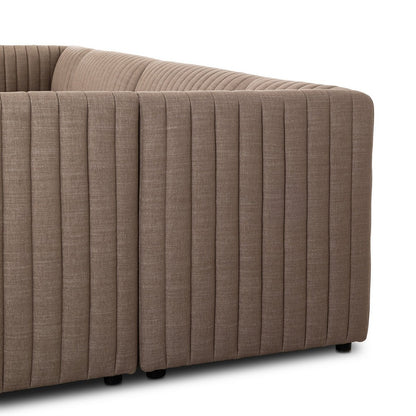Four Hands - Grayson - Augustine Dining Banquette, U Shape - Crypton Nomad Taupe - 231709-004_CLOSEOUT view 7