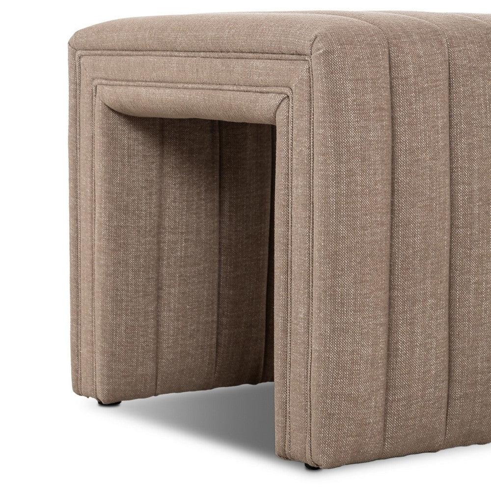Four Hands - Grayson - Augustine Ottoman-21" - Crypton Nomad Taupe - 108563-016_CLOSEOUT view 5