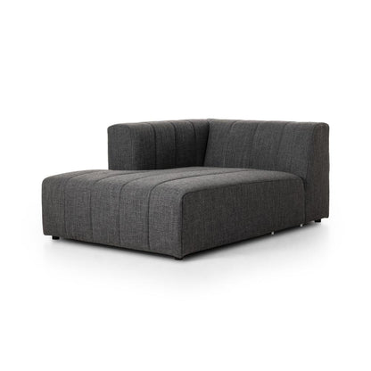 Four Hands - Grayson - Build Your Own: Langham Channeled Sectional - Left Chaise - Saxon Charcoal - 105756-010 veiw 1