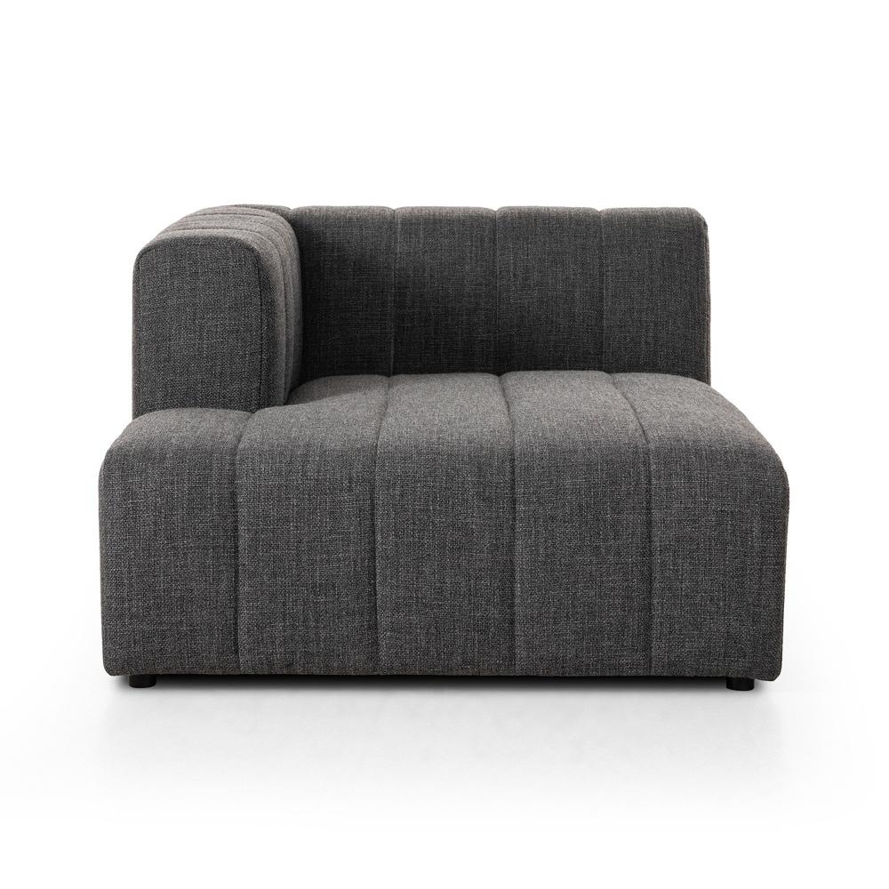 Four Hands - Grayson - Build Your Own: Langham Channeled Sectional - Left Chaise - Saxon Charcoal - 105756-010 veiw 2