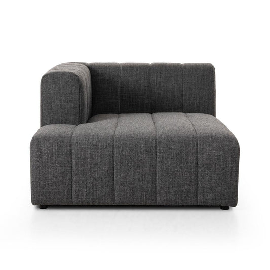 Four Hands - Grayson - Build Your Own: Langham Channeled Sectional - Left Chaise - Saxon Charcoal - 105756-010 veiw 2