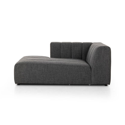 Four Hands - Grayson - Build Your Own: Langham Channeled Sectional - Left Chaise - Saxon Charcoal - 105756-010 veiw 3
