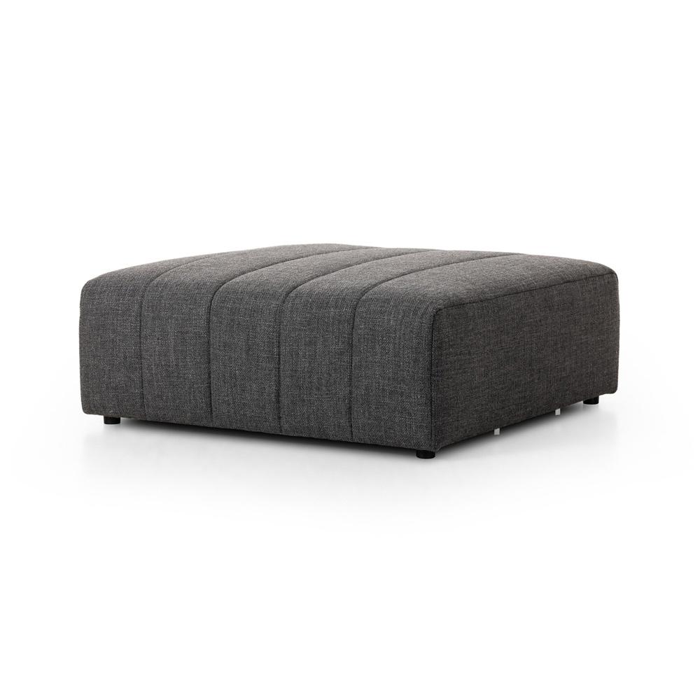 Four Hands - Grayson - Build Your Own: Langham Channeled Sectional - Ottoman - Saxon Charcoal - 105757-008 veiw 1