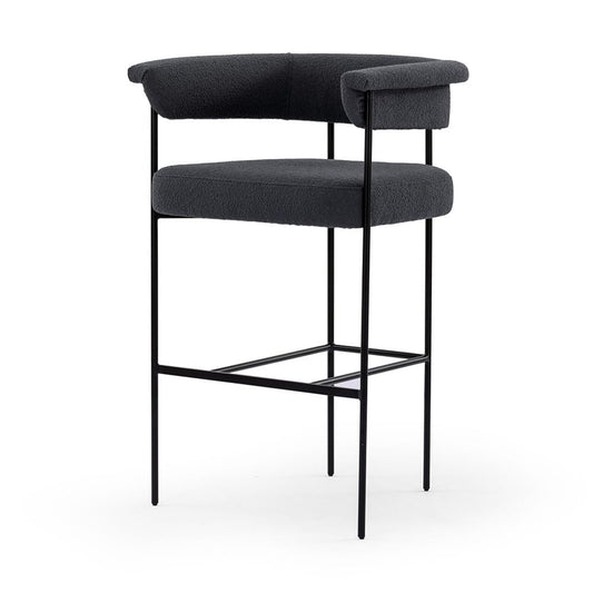 Four Hands - Grayson - Carrie Bar + Counter Stool - FIQA Boucle Slate - 108498-007_CLOSEOUT view 1