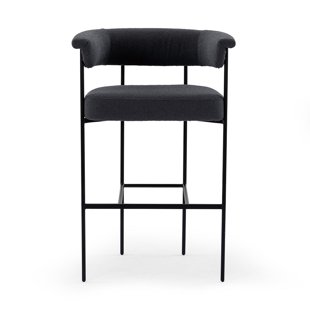 Four Hands - Grayson - Carrie Bar + Counter Stool - FIQA Boucle Slate - 108498-007_CLOSEOUT view 2