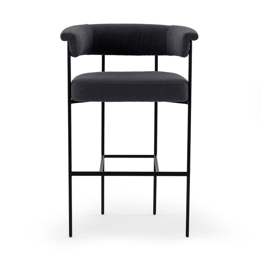 Four Hands - Grayson - Carrie Bar + Counter Stool - FIQA Boucle Slate - 108498-007_CLOSEOUT view 2