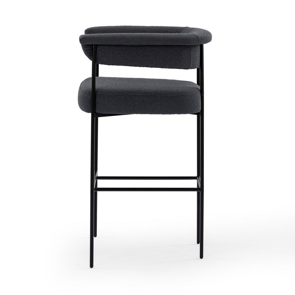 Four Hands - Grayson - Carrie Bar + Counter Stool - FIQA Boucle Slate - 108498-007_CLOSEOUT view 3