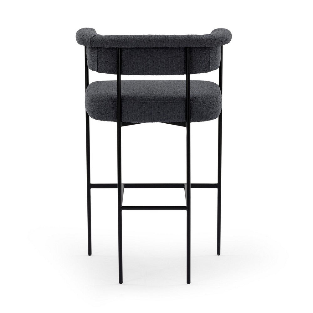 Four Hands - Grayson - Carrie Bar + Counter Stool - FIQA Boucle Slate - 108498-007_CLOSEOUT view 4
