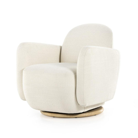 Four Hands - Grayson - Enya Swivel Chair - Gibson White - 227371-001 veiw 1