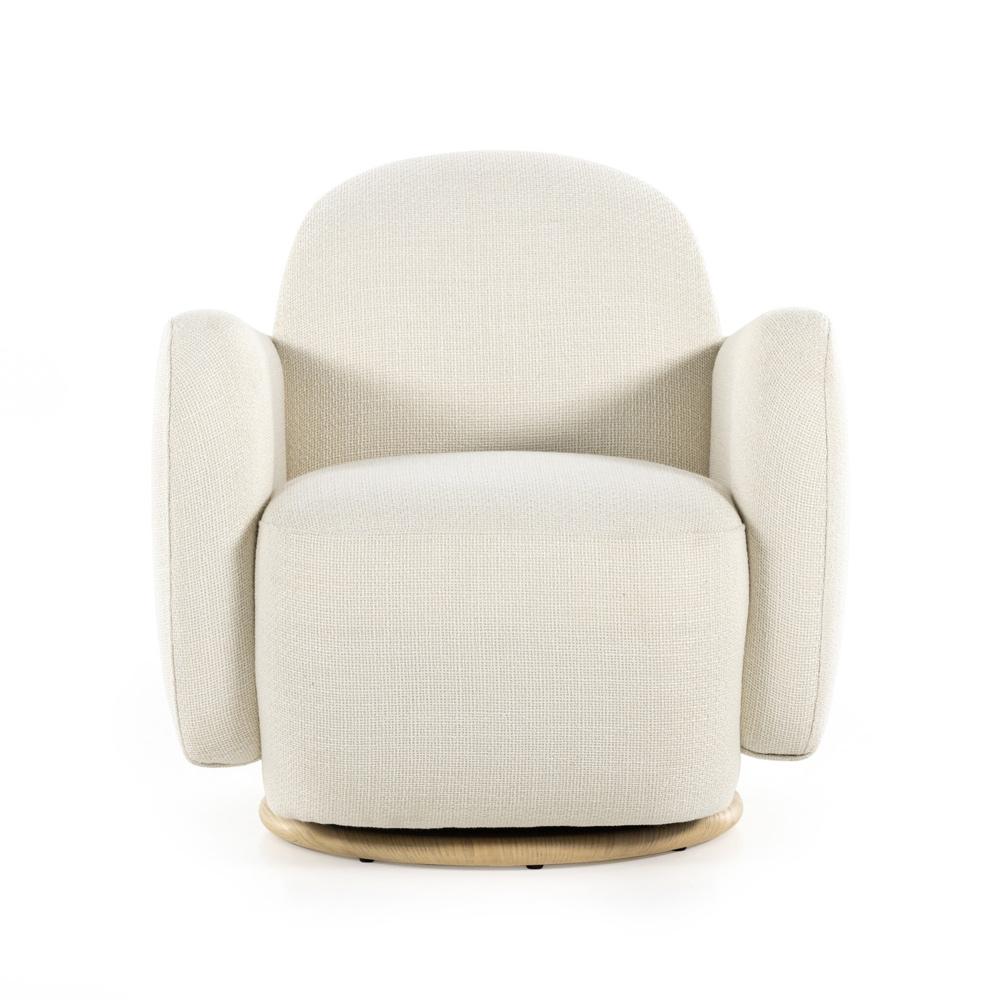 Four Hands - Grayson - Enya Swivel Chair - Gibson White - 227371-001 veiw 2