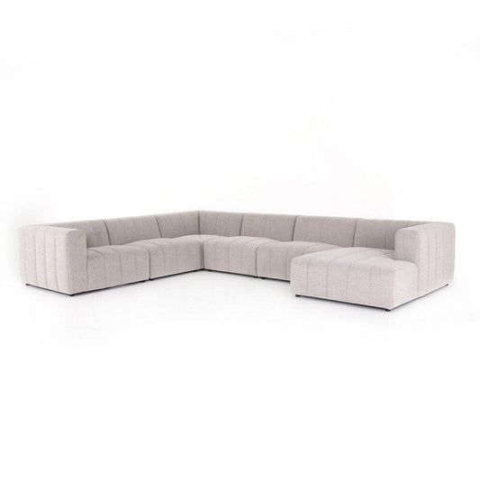 Four Hands - Grayson - Langham Channeled 6-Piece Sectional - Napa Sandstone - 227473-002 veiw 1