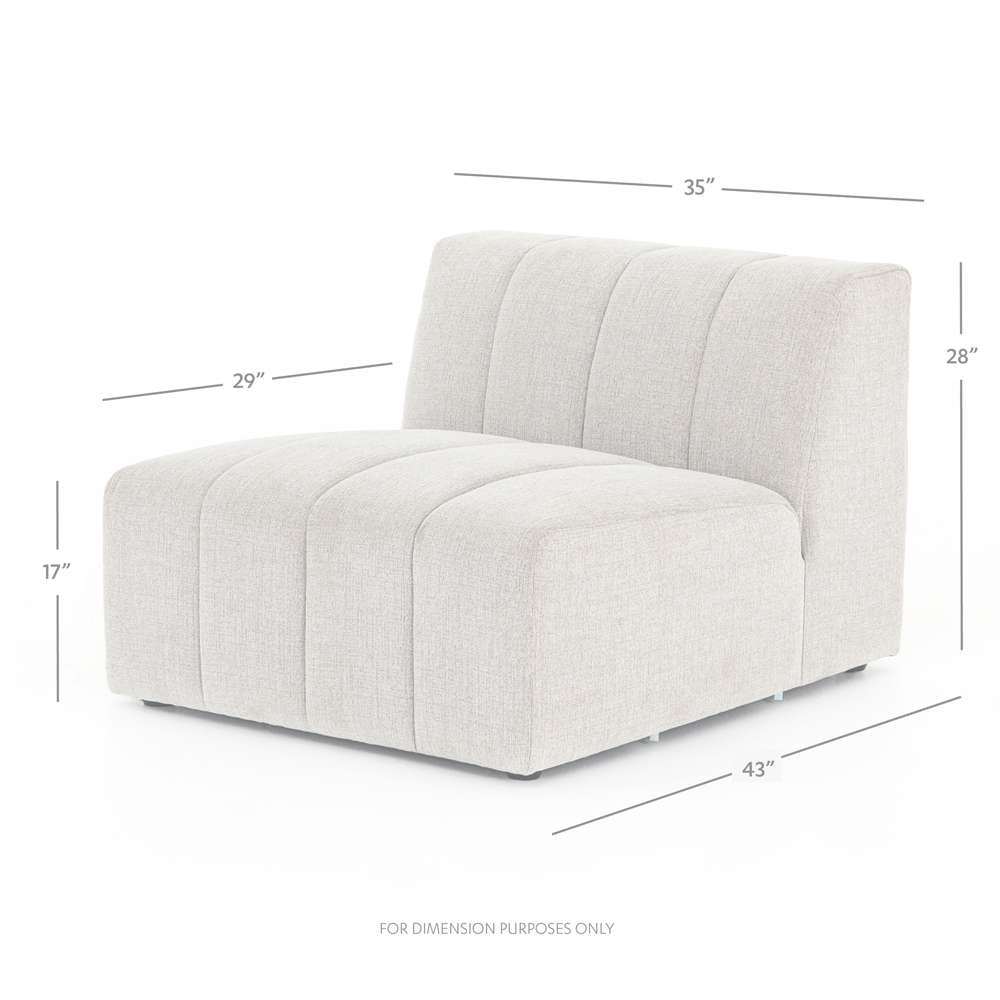 Four Hands - Grayson - Langham Channeled Armless Piece - CGRY-001-320-ARL veiw 5