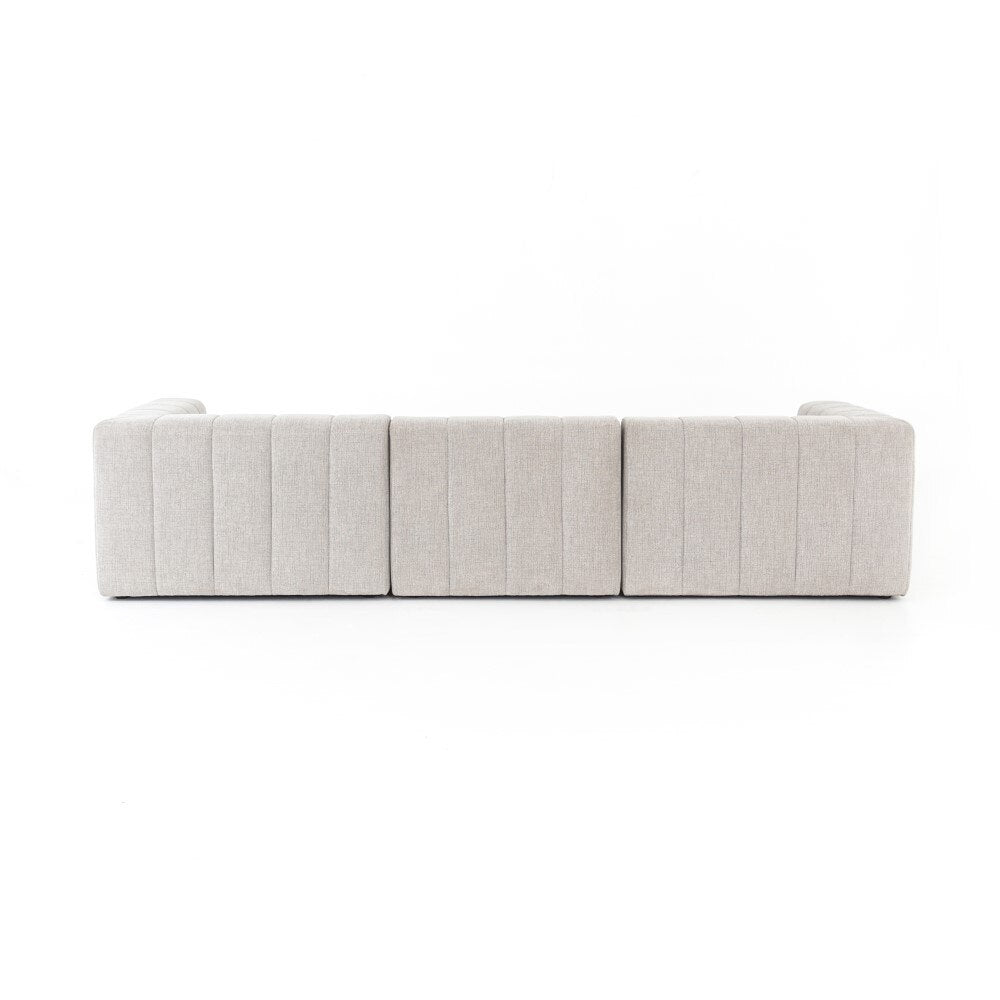 Four Hands - Langham Channelled 3 Piece Laf Sect with Ottoman - CGRY-001-320-S1 veiw 6