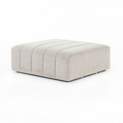 Four Hands - Langham Channelled Ottoman - CGRY-001-320-OTM veiw 1