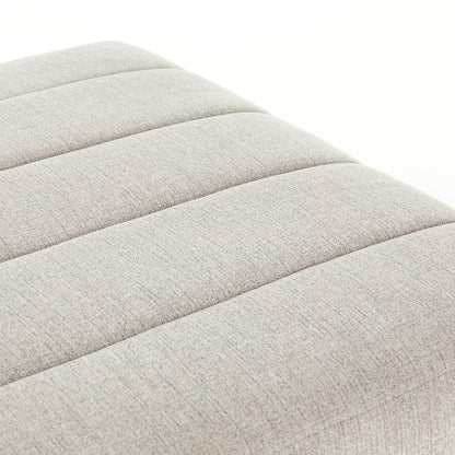 Four Hands - Langham Channelled Ottoman - CGRY-001-320-OTM veiw 3