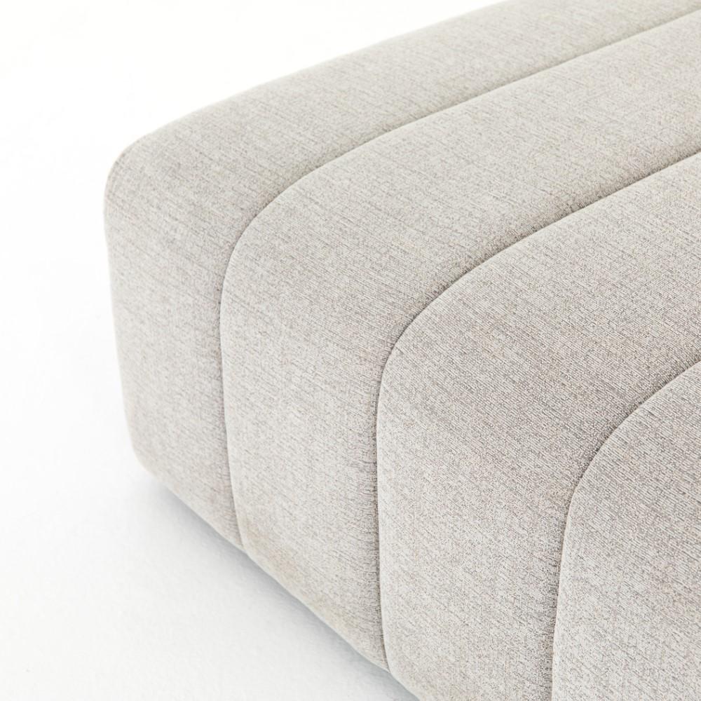 Four Hands - Langham Channelled Ottoman - CGRY-001-320-OTM veiw 4