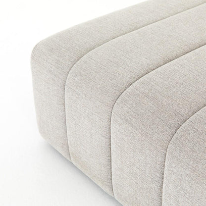Four Hands - Langham Channelled Ottoman - CGRY-001-320-OTM veiw 4